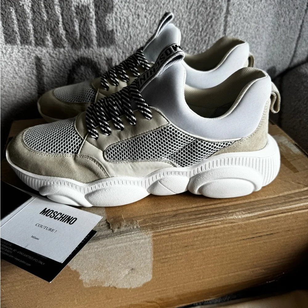 Moschino teddy sneakers white size 42 - Picture 3 of 13